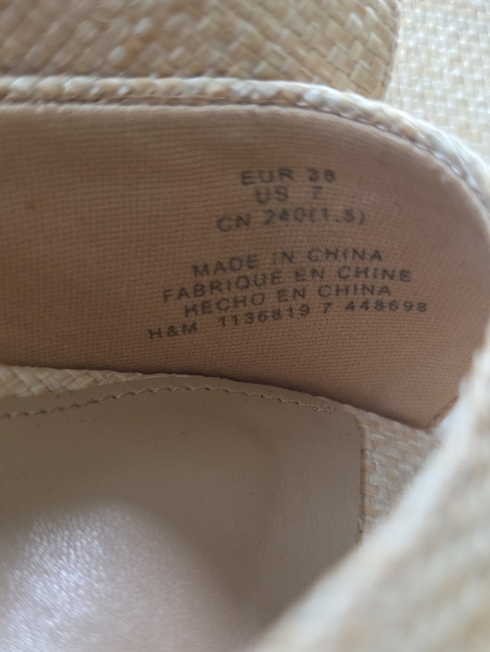 Straw Sandals Size 38 - Picture 12 of 12